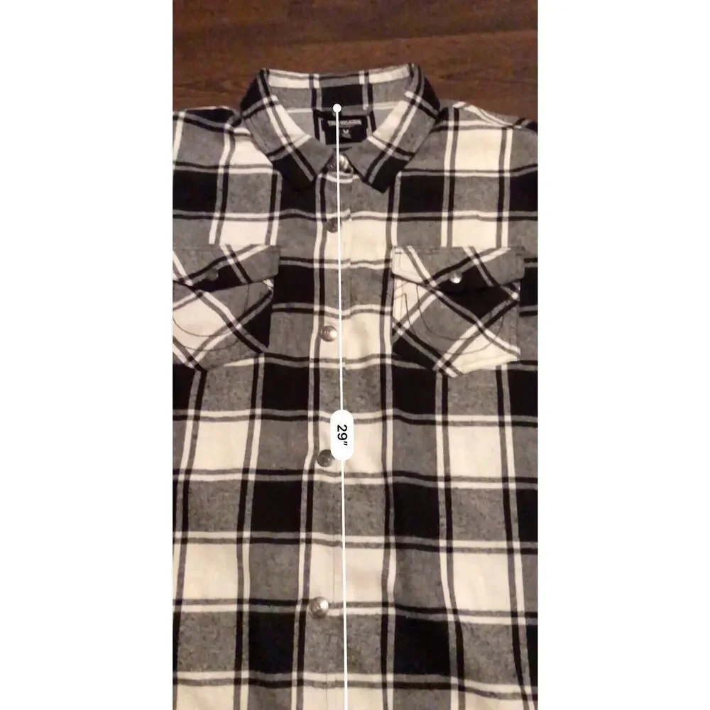 RareTrue Religion Flannel Shirt Plaid L Snap Western Logo On Pockets Mens Sz XL